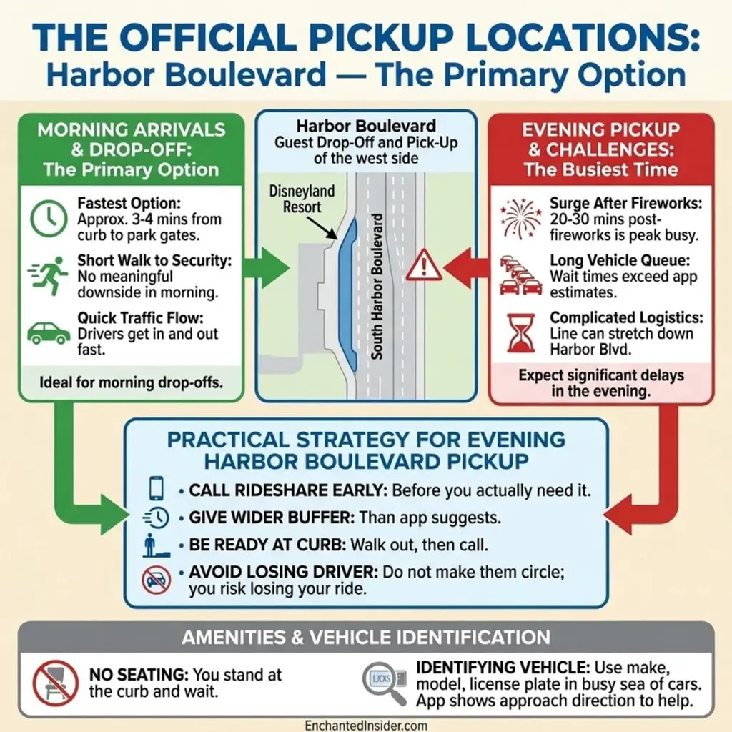 Harbor Boulevard Uber/Lyft Pickup Locations