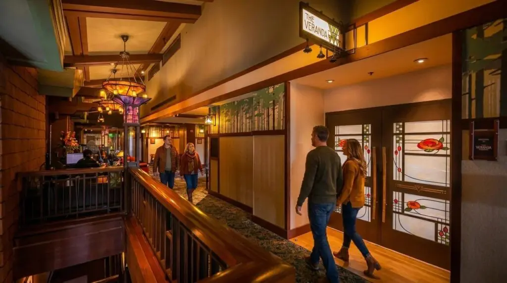 Veranda Club at the Grand Californian Hotel and Spa.