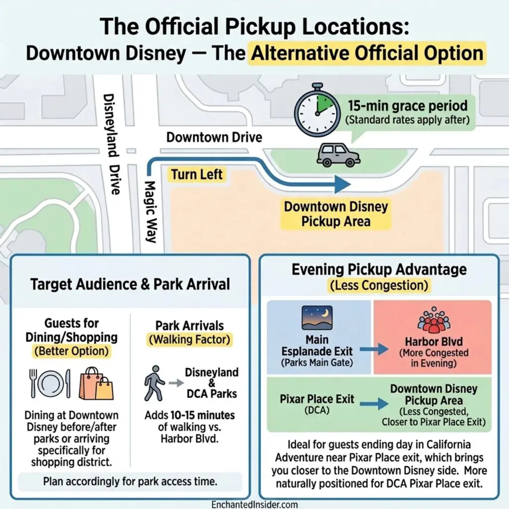 Downtown Disney Pickup Location Map