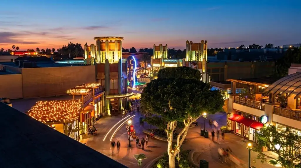 Downtown Disney View from Grand Californian Hotel and Spa