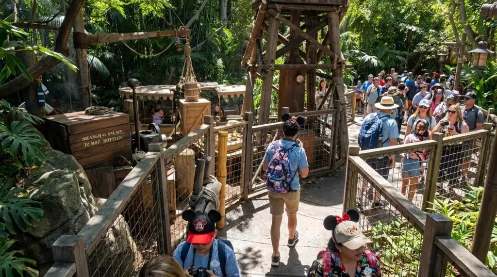 Indiana Jones New Ride Queue shows props are returned to the ride queue
