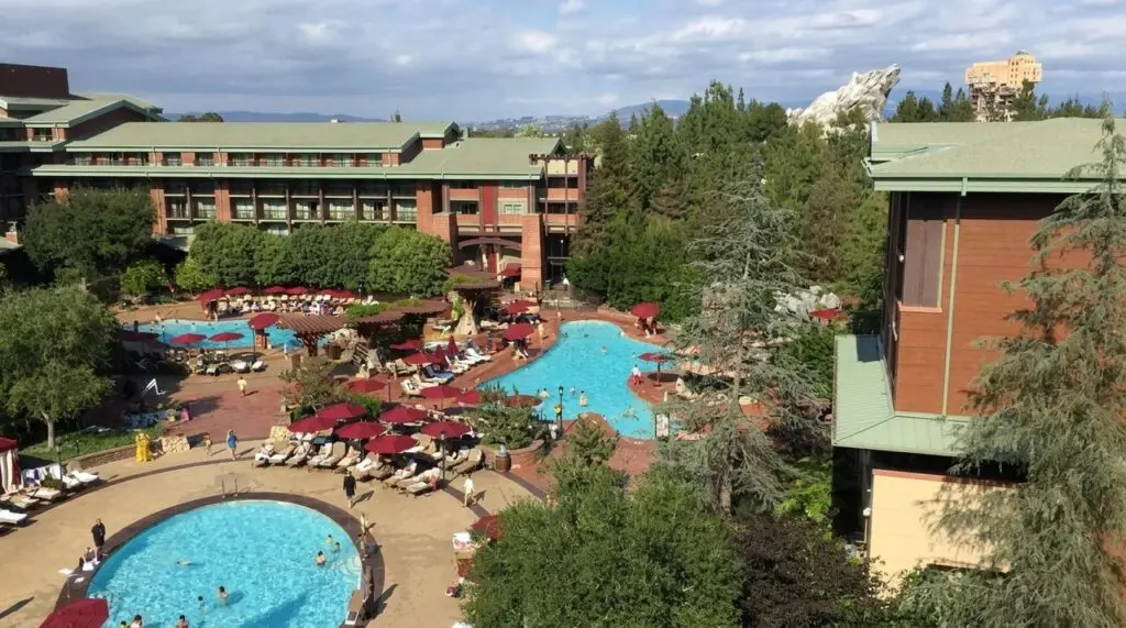 Pool View from Grand Californian Room