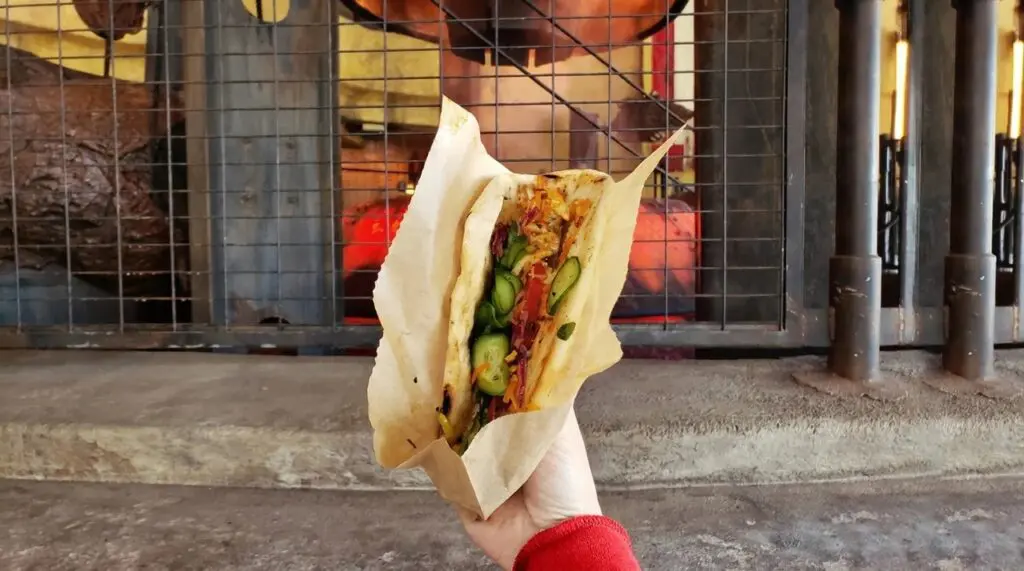 The rontoless wrap at Disneyland Resort - Galaxy's Edge at Ronto Roasters
