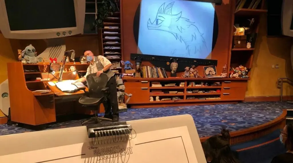 Animation Academy at Disneyland California Adventure Drawing class