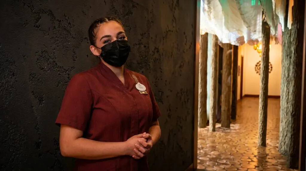 Cast Member at Tenaya Stone Spa at Disneyland's Grand Californian Resort