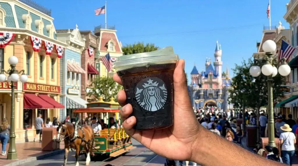 Starbucks cup at Disneyland Resort, Main Street