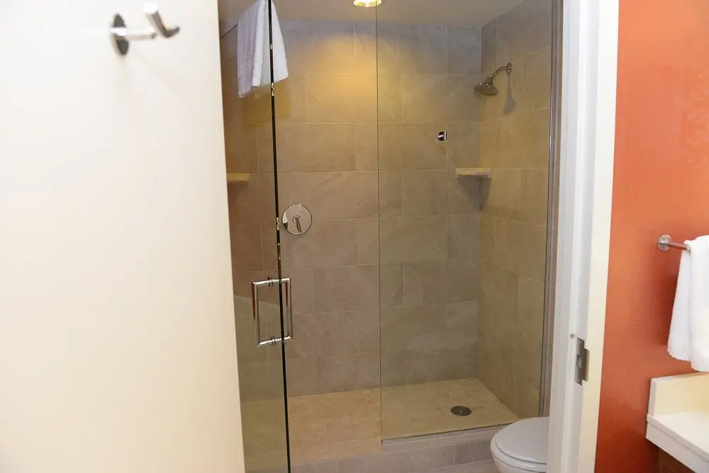 Stand In Shower at the Courtyard by Marriott Anaheim