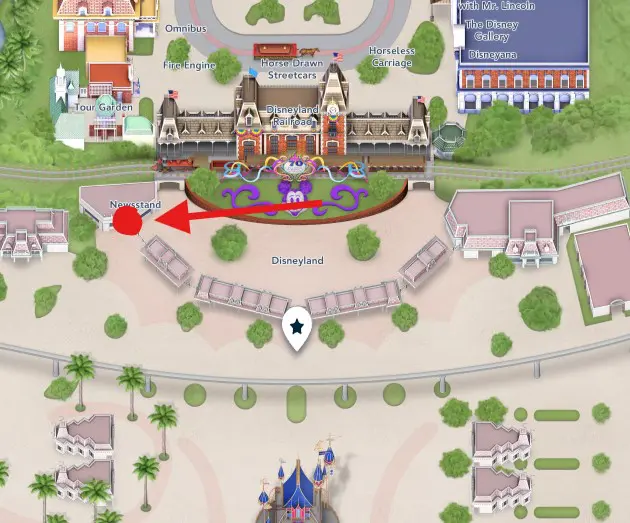 Location of the Photo Pass Concierge at Disneyland Resort