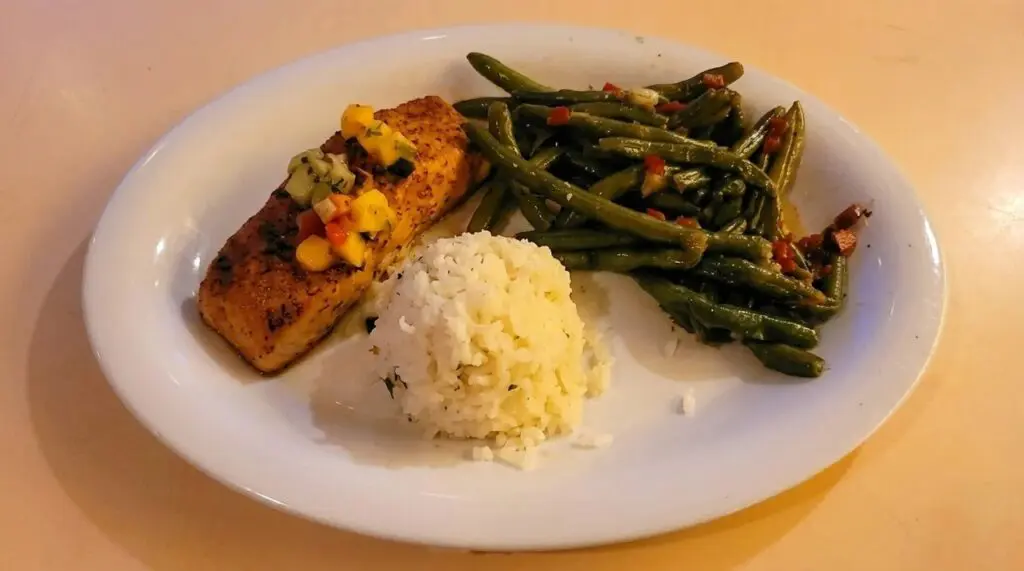 Salmon Plate at Plaza Inn at Disneyland Resort