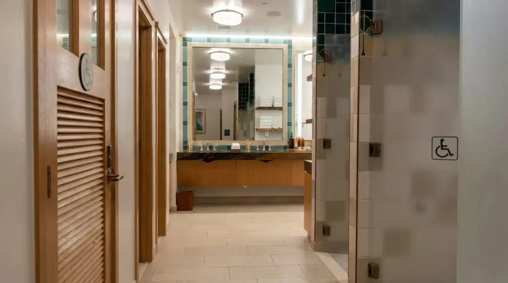 Tenaya Stone Spa Shower area.