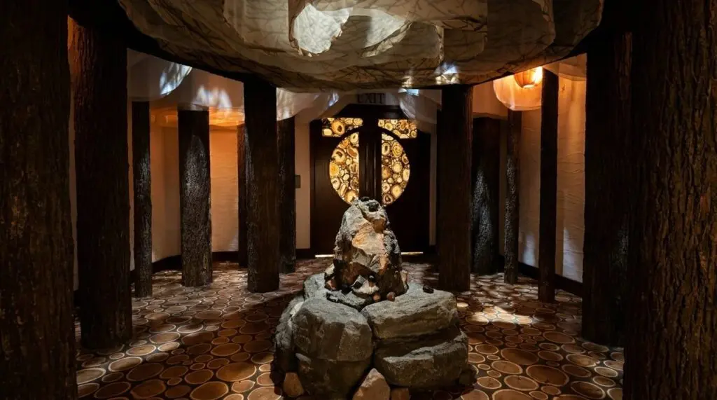 Tenaya Stone Spa front promenade at the Grand Californian Resort and Spa