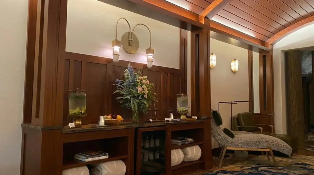 Main Lobby/Waiting area at the Tenaya Stone Spa