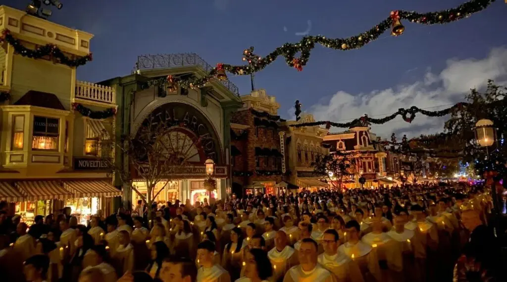 Candleligh Processional at Disneyland Resort
