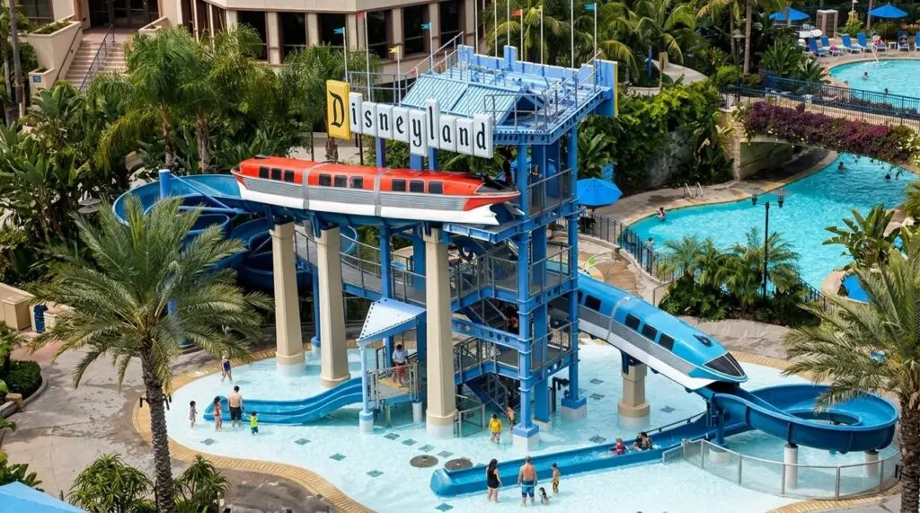 Disneyland Hotel Monorail Slide