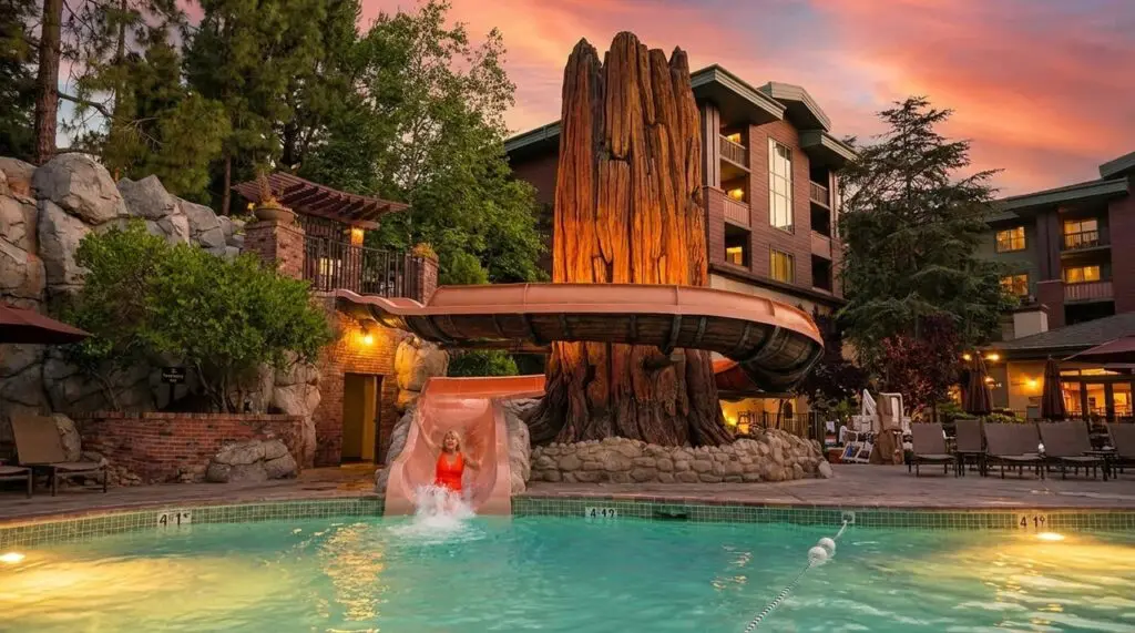 Redwood Water Slide at Grand Californian Resort Hotel Pool