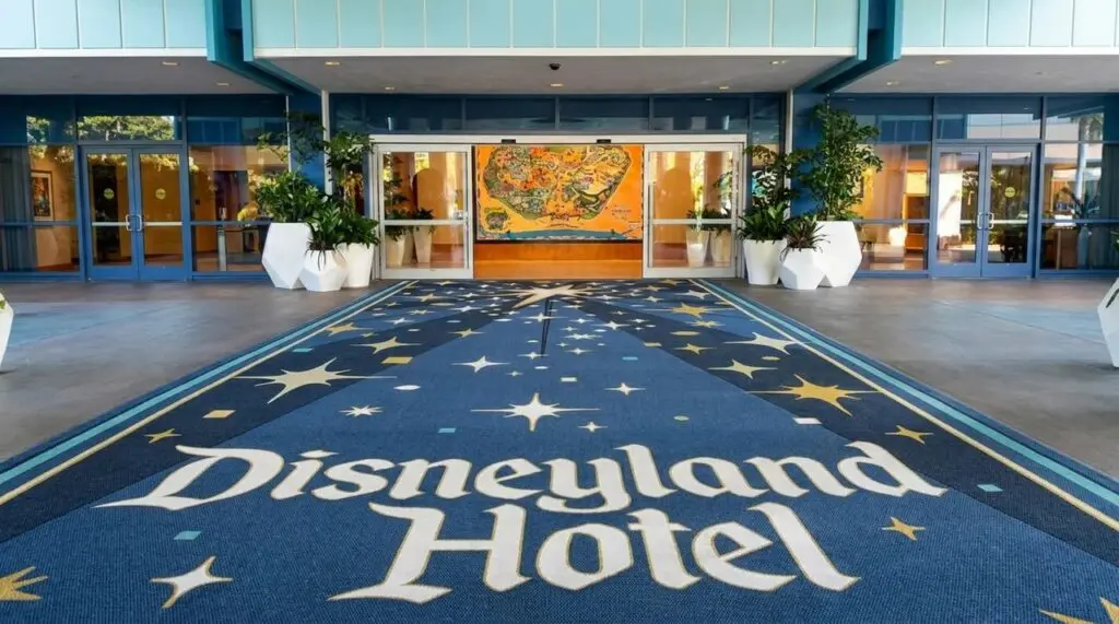 Entrance to the Disneyland Hotel at Disneyland Resort, California