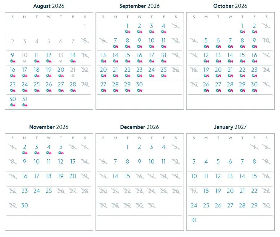 Magic Key Blockout Dates at Disneyland