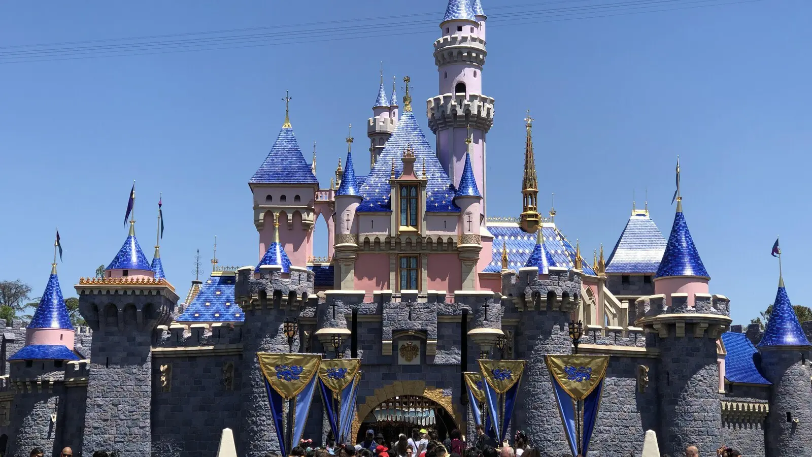 Sleeping Beauty Castle at Disneyland Park in Anaheim after the 2019 refurbishment